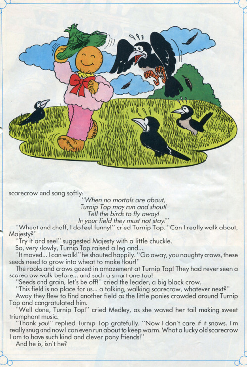 G1 My Little Pony comic #9, 1986 - “Shabby Scarecrow”