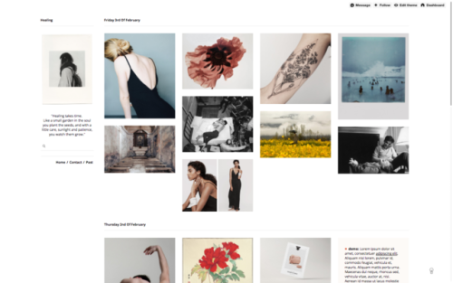 bychloethemes:Healing Theme made by Chloe└ preview | codeabout:a responsive, multi-column theme focu