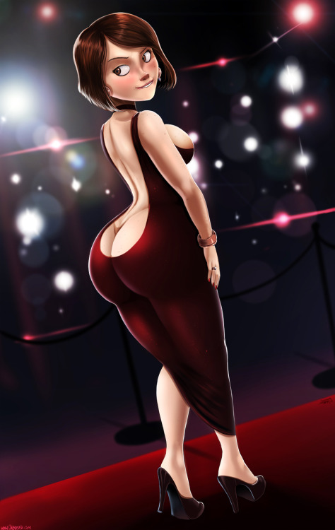 Porn Pics therealshadman:  Helen Parr in a classy dress