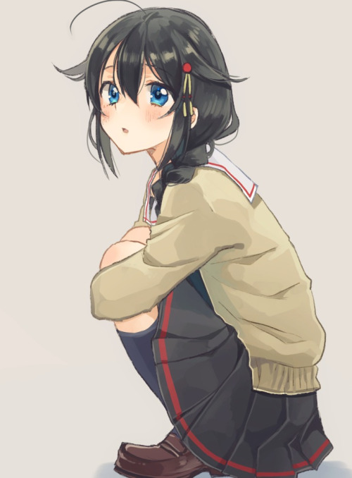 cute-girls-from-vns-anime-manga:    さむいね by  しぐれうい   