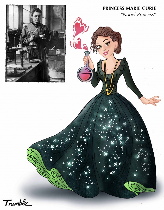 bitch-media:  An artist puts the Disney princess filter on real life role models. 