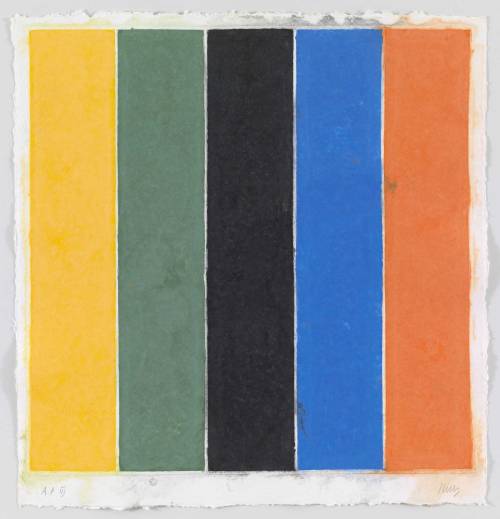 abstracteddistractions: Ellsworth Kelly, Colored and Pressed Paper Pulp, 1976, Composition and Sheet