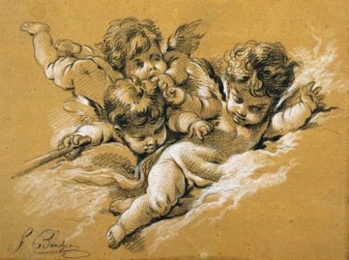 François Boucher, Cherub Drawings   