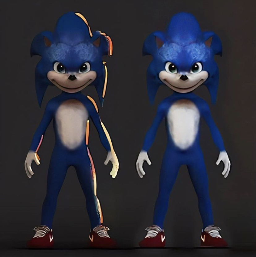 Ummm EARLY (NOT OLD DESIGN) Movie Sonic?