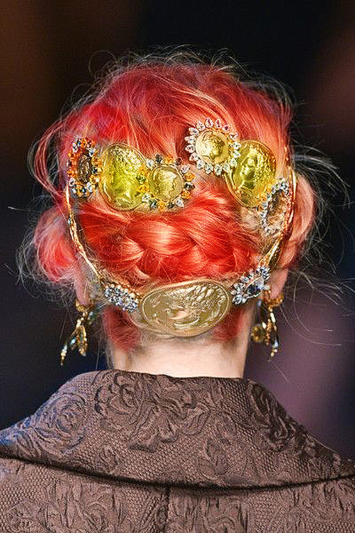 petrolbombs:tothecomrades:Dolce Gabbana ss14 + hair colors | inspired by (+)i think i reblog this po