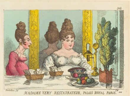 Madame Very Restauranteur (1814) by English caricaturist Thomas Rowlandson