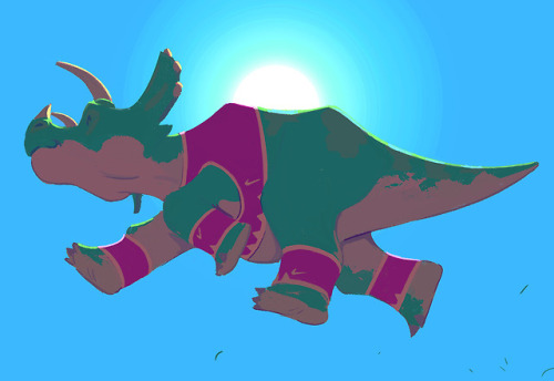 Tric-AIR-atops / Dino long jump!