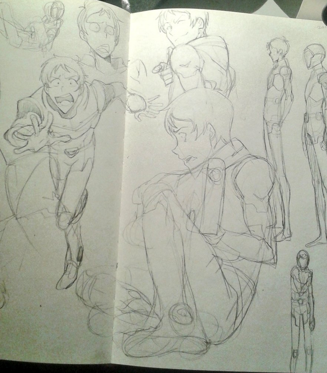 americanninjax:  barlee:  Sketchdump of some Allura, Pidge, and Lance~ Lotta these