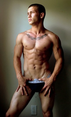 guystease:  Michael A. Hoffman Up and coming male fitness model.  Underwear Extravaganza