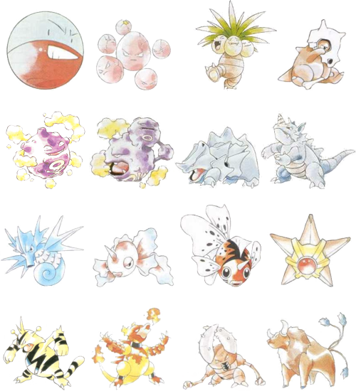 gym-leader-dan:  h0ppip:  Ken Sugimori’s Original artwork for the first 151 Pokemon (Gen 1 debuted February 27, 1996) Happy 19th Anniversary Pokemon!   I was 6 years old… and I still love the games.