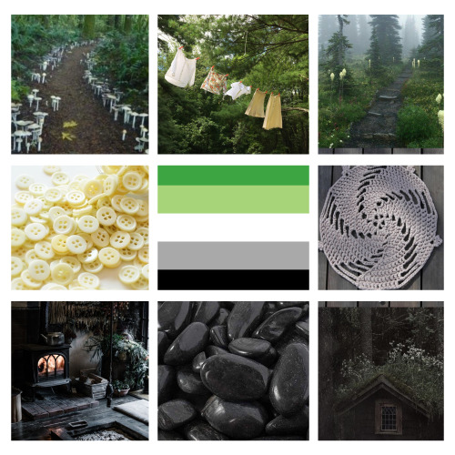 Cottagecore/Goblincore based Aromantic moodboard! ^^For an anon! Hope you enjoy!!Want one? Send an a