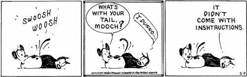 muttscomicsofficial:It’s a learning process. - Classic MUTTS Come find us on:  	 		Our Site 	 | 	 	     		Facebook          | 	                  Twitter          | 	                  Instagram          | 	                  Pinterest          | 	   