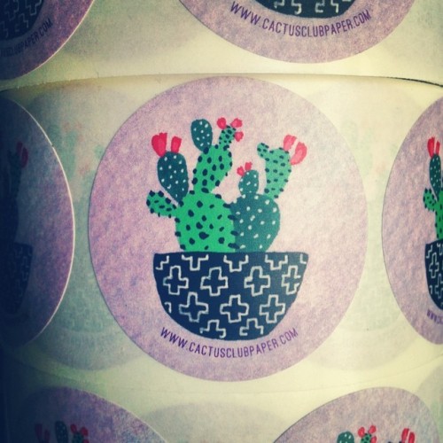 Can’t wait to start handing these out at Renegade this weekend! July 26+27th, 11-6, Grand park in downtown LA! #stickers #renegadecraftfair #renegadeLA #cactusclubpaper