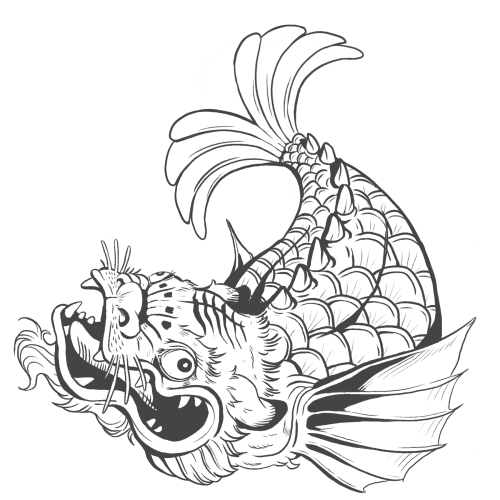 Shachihoko  tattoo design I was commissioned for!