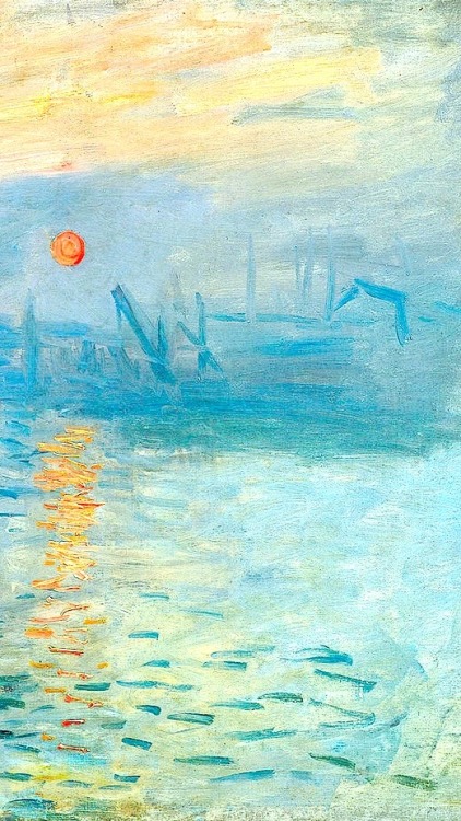 historyofartdaily:Claude Monet, Impression, Soleil levant / Impression, Sunrise, November 1872, oil 