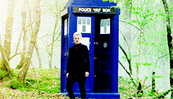 timeandspacegifs:The Doctor. In the TARDIS. Next stop, everywhere. 