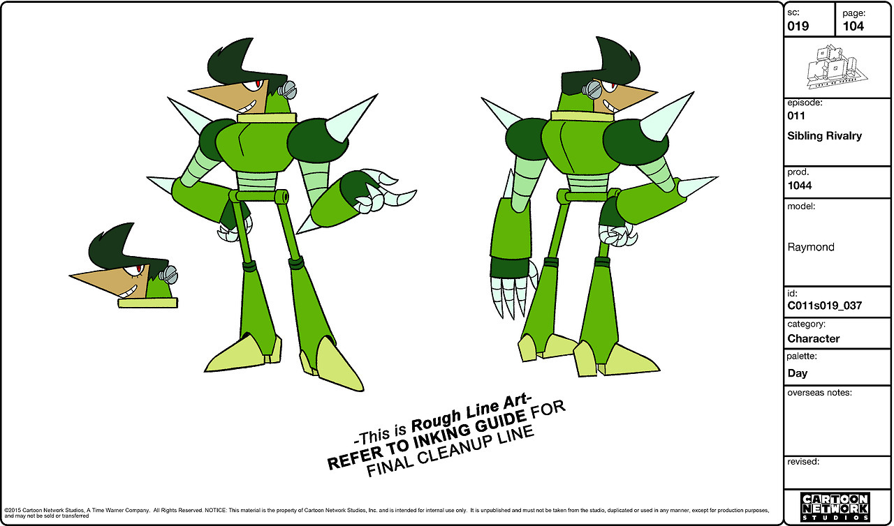 brandonwuart: I was super excited that I got to do the model sheet for Raymond in “Sibling