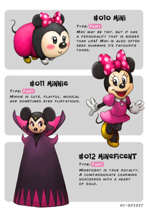 whoredrigo:stachionalgeographic:holybooks:pr1nceshawn:Disney Characters ReimaginedAs Pokemon Evoluti