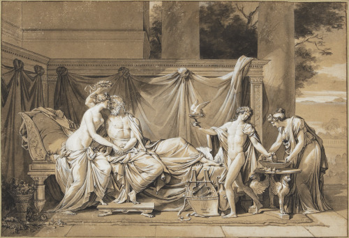 Anacreon with His Mistress and the YoungBathyllosEtienne BarthélemyGarnier (French; 1759–1849)ca. 17