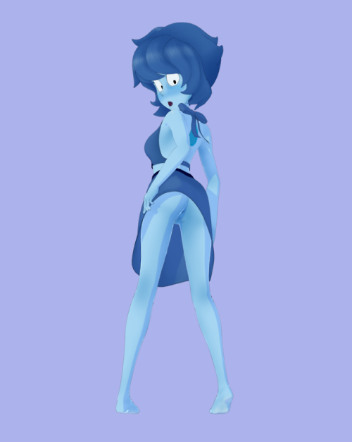 skuddpup: My Lapis model is done! I’m definitely thinking of letting some tentacles ravage her <3  @slbtumblng ;3