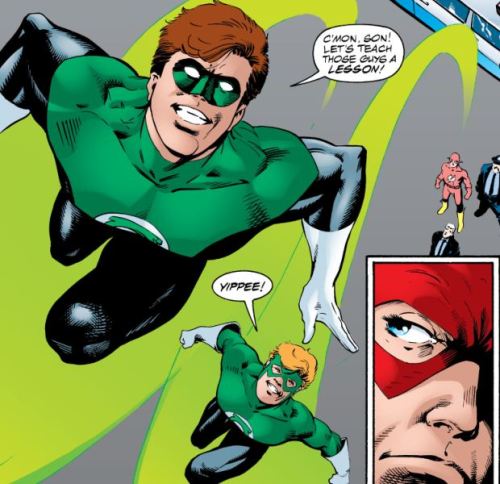 emeraldknxght:  elextrospeed:  fastestboyalive:  elextrospeed:  emeraldknxght, flashwife, acceleratxd, fastestboyaliveLOOK AT THIS. It actually happened canon wise. i”M–Okay, to explain, this is from Flash & GL Brave & The Bold #02. Wally