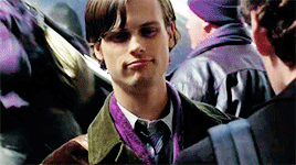 stonersciles:  Spencer Reid + purple