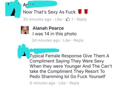 charalanahzard:UGH CLASSIC 2017 CAN’T EVEN SAY A 14 YEAR OLD LOOKS SEXY WITHOUT BEING PEDO SHAMED PC CULTURE IS OUT OF HAND!!!!!!!