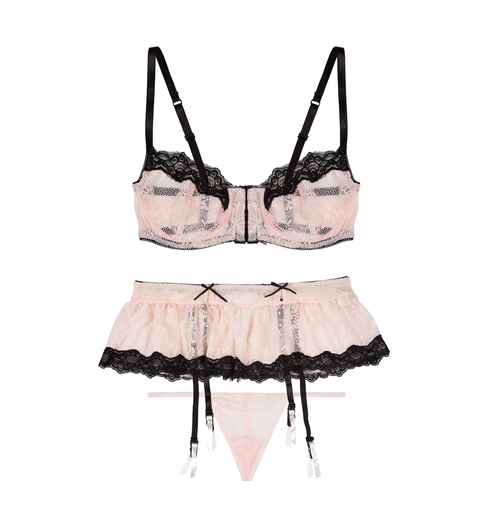 bettiefatal:  Sweet Pea Pink Set - Available in S/M and M/L I love True & Co.! I can’t wait until I can buy this. 