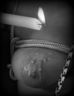 classyvixen:  The burning … dripping … candle is the spark … for the raging fire … of lust and passion … which consumes us … my handsome beast … mmm … thank you … Sir … 