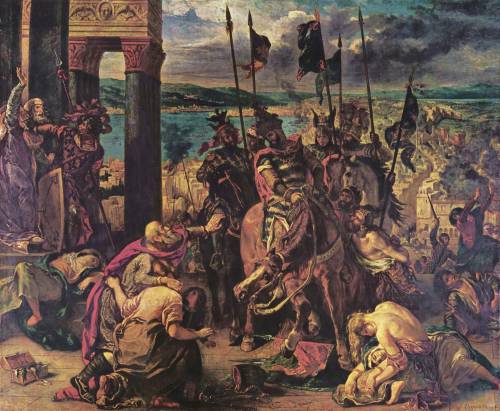 The Entry of the Crusaders into Constantinople (Eugène Delacroix, 1840)/click to zoom/The most infam