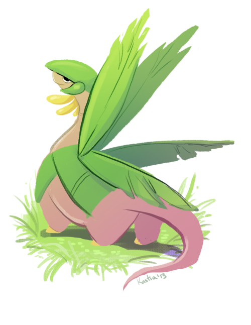 kastiasketches:Day 10 - Grass- Tropius