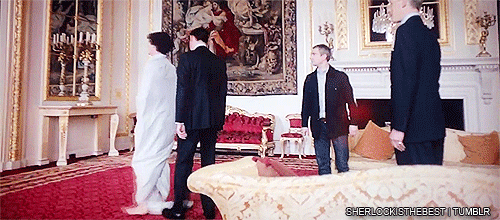 sherlockisthebest:  x  Benedict: “The other comic fall was at this point. I over-stepped