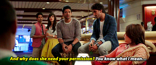 sourcedumal: This is a screenshot from the Bollywood movie “dil dhadakne do”