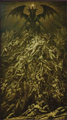 iglesiadesatan:  “El sacrificio de Cannunas”. Arte de Johfra Bosschart, 1979.http://iglesiadesatan.com/
