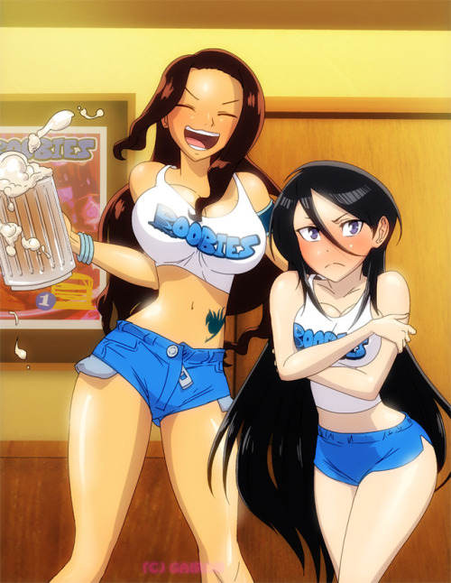 ninsegado91: gaironsblog:  https://gairon.deviantart.com/art/Boobie-Girls-744868195  Nice 