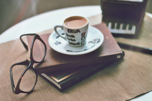 books and coffee