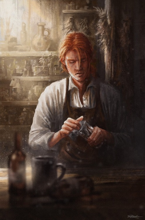 ravenclawrev:
Started rereading The Kingkiller Chronicles, so wanted to post Kote/Kvothe
A Silence of three Parts, By Charlotte Kügler, I claim no rights to this. 