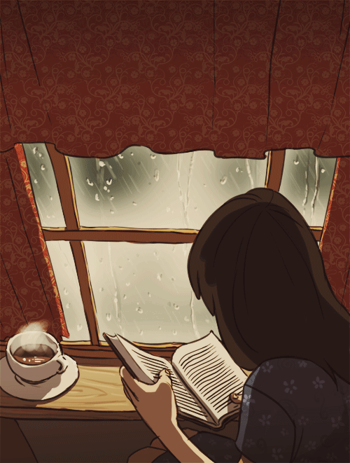 trshadan:  Coffee & Book & Rain 😃