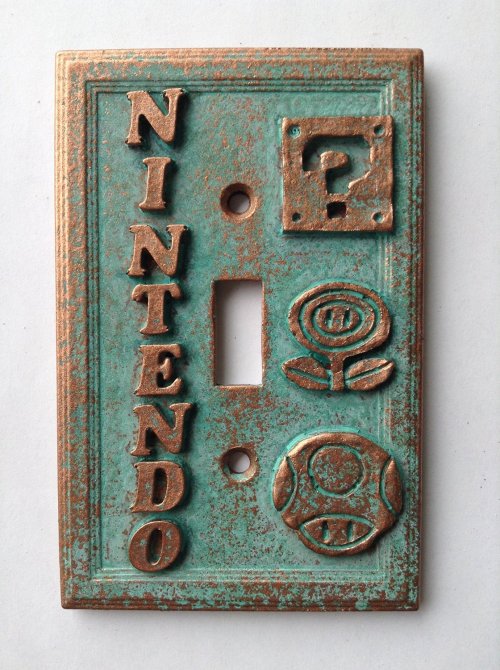 Porn Pics retrogamingblog:  Nintendo Light Switch Cover