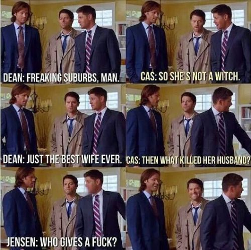 winchesterslight: I love to watch the gag reels of spn and I would see them a thousand times, I thin