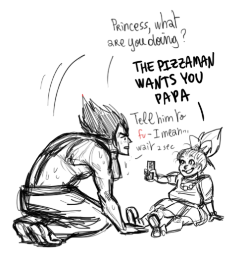 stupidoomdoodles: not sure why but vegeta using a phone is friggin hilarious to me