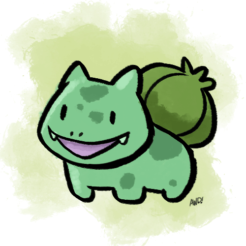 awdplace:  Pokemon starters doin’ a little jigWarm Up Doodle/Animation