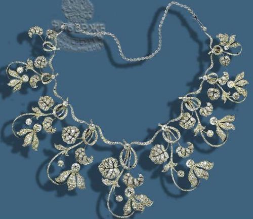 europesroyalsjewels: Faberge Cyclamen Necklace Tiara ♕ Hugh Grosvenor, 7th Duke of Westminster