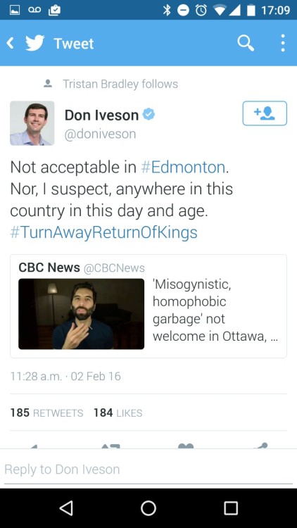 djmidli:To every Canadian concerned about the upcoming RooshV pro-rape, homophobic and misogynistic 