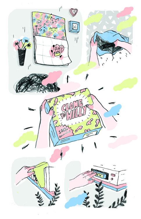 Continuing our comics preview is Jenny Scales! Read the whole thing in a copy of Fluids ‘n Squirts p