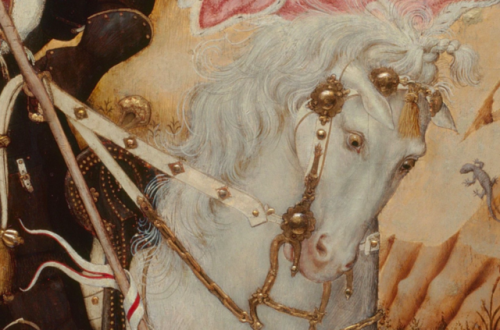 Bernat Martorell, Saint George Killing the Dragon (details)1400-1452