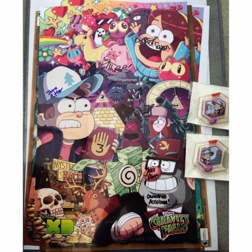 heckyeahgravityfalls: This is the best poster I have ever gotten! And signed too! And the swag doesn