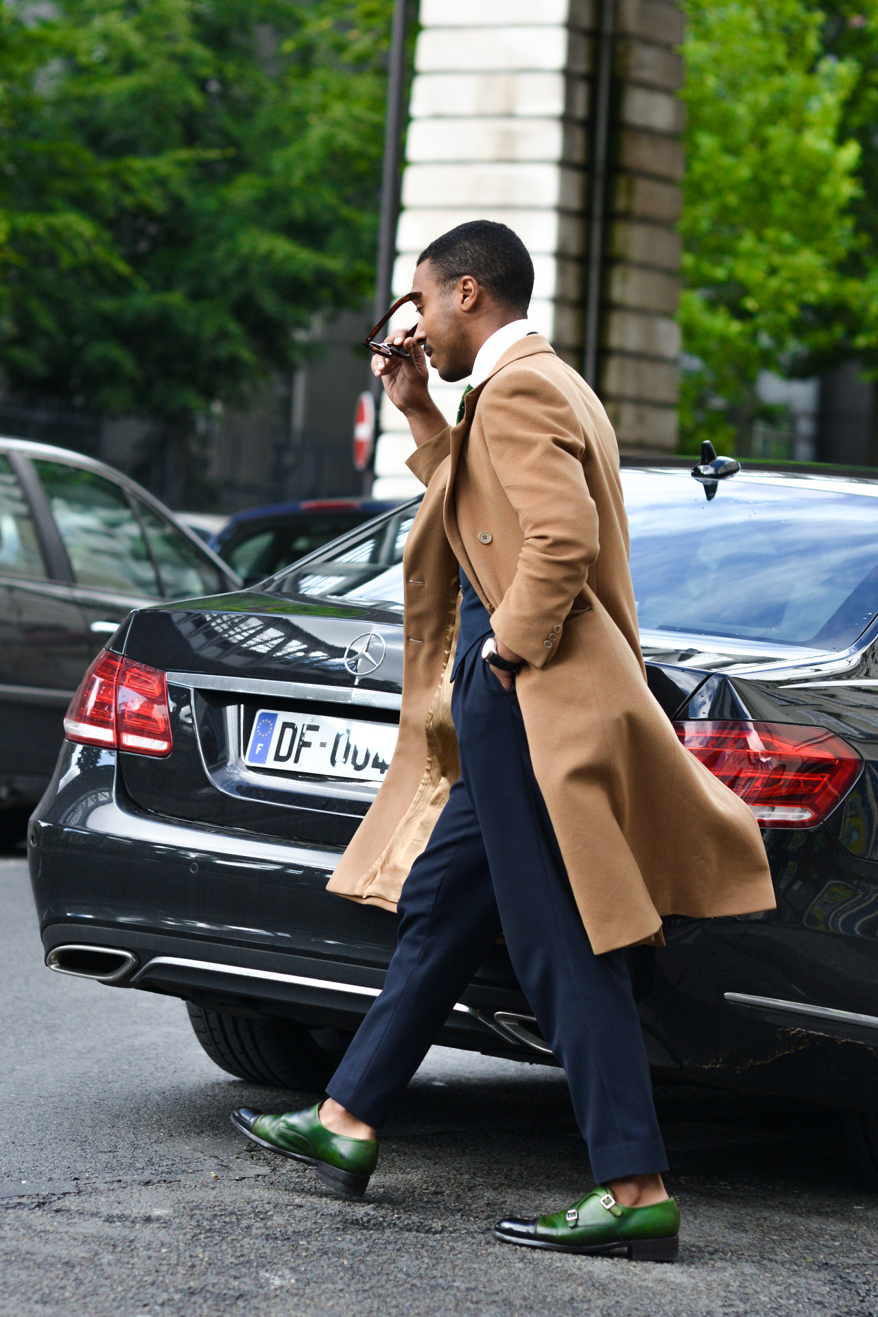 1000yardstyle:  Paris, Men’s Street style pretty damn close.. Camel cashmere DB