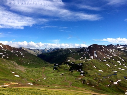 Very near to paradise&hellip; climbing from Grouse Gulch to Engineer Pass during the 2015 Hardro