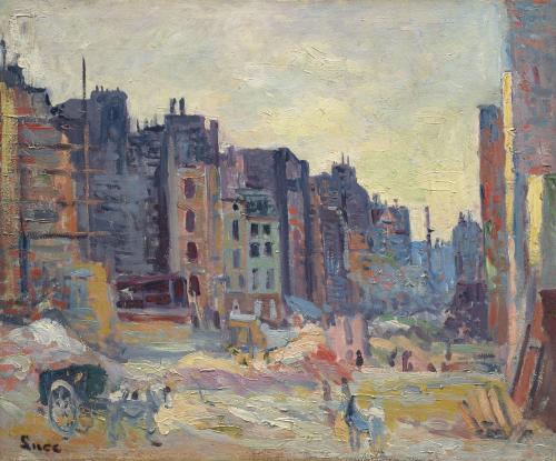 Maximilien Luce - Paris, Le percement de la rue Réaumur (1907-08)